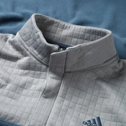 FootJ Golf Club Shop -FootJ Golf Club Shop Adidas AW22 DWR Block Quarter Zip HF6528 SWADI326 White Crew Navy Detail