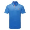 Adidas 2022 Drive Primegreen Golf Polo Shirt 1 Adidas 2022 Drive Primegreen Golf Polo Shirt -FootJ Golf Club Shop Adidas AW22 Drive Primegreen Polo Shirt HM5357 SHADI671 M Pulse Blue Front