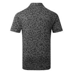 Adidas Go-To Camo Print Golf Polo Shirt 7 Adidas Go-To Camo Print Golf Polo Shirt -FootJ Golf Club Shop Adidas AW22 Go To Camo Print Polo Shirt HF9039 SHADI675 Black Grey Six Back
