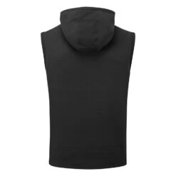 Adidas Statement Full Zip Hooded Golf Vest 10 Adidas Statement Full Zip Hooded Golf Vest -FootJ Golf Club Shop Adidas AW22 Hoodie Vest HF6566 SWADI314 L Black Back