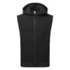 Adidas Statement Full Zip Hooded Golf Vest -FootJ Golf Club Shop Adidas AW22 Hoodie Vest HF6566 SWADI314 L Black Front