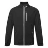 Adidas RAIN.RDY Full Zip Waterproof Golf Jacket 1 Adidas RAIN.RDY Full Zip Waterproof Golf Jacket -FootJ Golf Club Shop Adidas AW22 Rain.RDY Zip Waterproof Jacket HN4128 WJADI079 XS Black Front