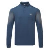 Adidas Statement Golf Sweater 1 Adidas Statement Golf Sweater -FootJ Golf Club Shop Adidas AW22 Statement Long Sleeve Midlayer HF6582 SWADI357 S Crew Navy Front