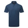 Adidas Texture Stripe Golf Polo Shirt -FootJ Golf Club Shop Adidas AW22 Texture Stripe Polo Shirt HM8261 SHADI686 Collegiate Navy Crew Navy Front