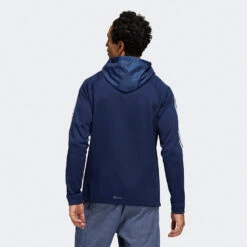 Adidas 3 Stripe COLD.RDY Golf Hoodie 16 Adidas 3 Stripe COLD.RDY Golf Hoodie -FootJ Golf Club Shop Adidas AW22 Three Stripe Cold.Rdy Hoodie HS4813 SWADI318 Collegiate Navy Model 3
