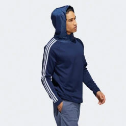 Adidas 3 Stripe COLD.RDY Golf Hoodie 19 Adidas 3 Stripe COLD.RDY Golf Hoodie -FootJ Golf Club Shop Adidas AW22 Three Stripe Cold.Rdy Hoodie HS4813 SWADI318 Collegiate Navy Model 6