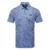 Adidas Jacquard Golf Polo Shirt -FootJ Golf Club Shop Adidas SS23 Jacquard Polo HS1116 SHADI719 S Blue Fusion Collegiate Navy Lucid Blue Front