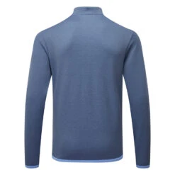 Adidas Microdot 1/4 Zip Golf Sweater 7 Adidas Microdot 1/4 Zip Golf Sweater -FootJ Golf Club Shop Adidas SS23 Microdot Quarter Zip Sweater HS7588 SWADI340 S Collegiate Navy Blue Fusion Back