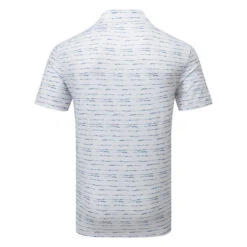 Adidas Stripe Zipper Golf Polo Shirt 7 Adidas Stripe Zipper Golf Polo Shirt -FootJ Golf Club Shop Adidas SS23 Stripe Zipper Polo IC1346 SHADI722 S White Collegiate Navy Back