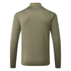 Adidas DWR 1/4 Zip Golf Sweater 7 Adidas DWR 1/4 Zip Golf Sweater -FootJ Golf Club Shop Adidas DWR 1 4 Zip Golf Sweater Olive Strata HY3907 Back