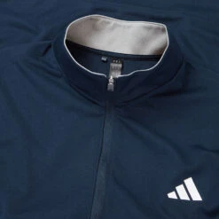 FootJ Golf Club Shop -FootJ Golf Club Shop Adidas Elevated 1 4 Zip Golf Sweater Collegiate Navy IB6114 Detail