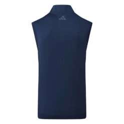 Adidas Elevated 1/4 Zip Golf Vest 7 Adidas Elevated 1/4 Zip Golf Vest -FootJ Golf Club Shop Adidas Elevated 1 4 Zip Golf Vest Collegiate Navy IB4541 Back