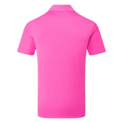 Adidas Performance Golf Polo Shirt 7 Adidas Performance Golf Polo Shirt -FootJ Golf Club Shop Adidas Performance Golf Polo Shirt Lucid Fuchsia IB7490 back