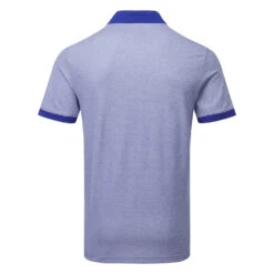 Adidas No Show Golf Polo Shirt -FootJ Golf Club Shop Adidas SS23 No Show Polo HR7972 SHADI707 Lucid Blue Back