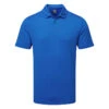 Callaway Micro Texture Golf Polo Shirt -FootJ Golf Club Shop Callaway SS22 Micro Texture Polo Shirt CGKSC0T7 496 Code SHCAL233 M Magnetic Blue Front