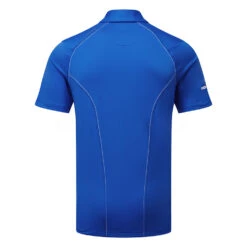 Callaway Stitched Colour Block Golf Polo Shirt 7 Callaway Stitched Colour Block Golf Polo Shirt -FootJ Golf Club Shop Callaway SS22 Swing Tech Solid Polo Shirt Magnetic Blue CGKSA0D7 496 SHCAL222 M Back