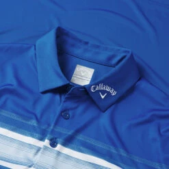 Callaway Tour Stripe Golf Polo Shirt -FootJ Golf Club Shop Callaway SS22 Tour Stripe Polo Shirt CGKSC0T6 496 Code SHCAL221 M Magnetic Blue detail