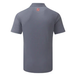 FootJoy Smooth Pique FJ Print Golf Polo Shirt 7 FootJoy Smooth Pique FJ Print Golf Polo Shirt -FootJ Golf Club Shop FootJoy SS21 Smooth Pique FJ Print Polo Shirt 90358 Code SHFOO162 M Slate Coral Back