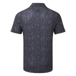 FootJoy Digital Camo FJ Print Lisle Golf Polo Shirt -FootJ Golf Club Shop FootJoy SS22 Digital Camo FJ Print Lisle Golf Polo Shirt Navy 88436 back