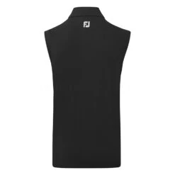 FootJoy Knit Full Zip Golf Vest -FootJ Golf Club Shop FootJoy SS22 Knit Full Zip Golf Vest Black 88455 Back