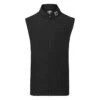 FootJoy Knit Full Zip Golf Vest 2 FootJoy Knit Full Zip Golf Vest -FootJ Golf Club Shop FootJoy SS22 Knit Full Zip Golf Vest Black 88455 Front