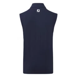 FootJoy Knit Full Zip Golf Vest -FootJ Golf Club Shop FootJoy SS22 Knit Full Zip Golf Vest Navy 88456 Back
