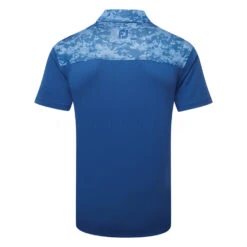 FootJoy Cloud Camo Trim Lisle Golf Polo Shirt -FootJ Golf Club Shop FootJoy SS23 Cloud Camo Trim Lisle Polo Shirt 80009 SHFOO232 S Twilight Back