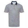 Galvin Green Mercer Golf Polo Shirt -FootJ Golf Club Shop Galvin Green AW22 Mercer Polo Shirt G136337 SHGAL584 S Navy Cool Front