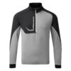 Galvin Green Daxton Insula Golf Pullover -FootJ Golf Club Shop Galvin Green AW22 DAXTON G124270 SHARKSKIN BLACK WHITE Front