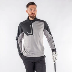 Galvin Green Daxton Insula Golf Pullover 14 Galvin Green Daxton Insula Golf Pullover -FootJ Golf Club Shop Galvin Green AW22 DAXTON G124270 SHARKSKIN BLACK WHITE model 1
