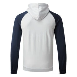 Galvin Green Devlin Insula Golf Hoodie 13 Galvin Green Devlin Insula Golf Hoodie -FootJ Golf Club Shop Galvin Green AW22 DEVLIN HOODED G134273 COOL GREY NAVY BACK