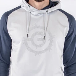 Galvin Green Devlin Insula Golf Hoodie 19 Galvin Green Devlin Insula Golf Hoodie -FootJ Golf Club Shop Galvin Green AW22 DEVLIN HOODED G134273 COOL GREY NAVY Model 6