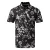 Galvin Green Makai Golf Polo Shirt 1 Galvin Green Makai Golf Polo Shirt -FootJ Golf Club Shop Galvin Green AW22 Makai Polo Shirt G136077 SHGAL566 L Black Sharkskin White Front