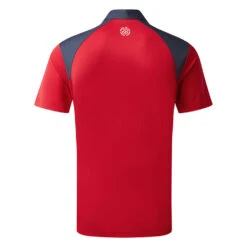 Galvin Green Mapping Golf Polo Shirt 10 Galvin Green Mapping Golf Polo Shirt -FootJ Golf Club Shop Galvin Green AW22 Mapping Polo Shirt G136423 SHGAL575 M Red Navy White Back