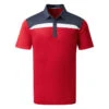 Galvin Green Mapping Golf Polo Shirt -FootJ Golf Club Shop Galvin Green AW22 Mapping Polo Shirt G136423 SHGAL575 M Red Navy White Front