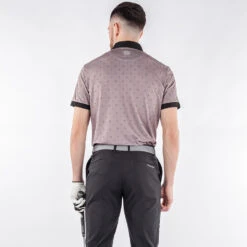 Galvin Green Marlow Golf Polo Shirt -FootJ Golf Club Shop Galvin Green AW22 Marlow Polo Shirt G136177 SHGAL569 L Sharkskin Black Model 3