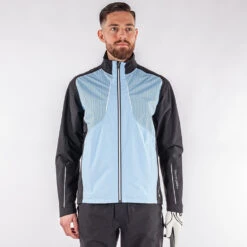 Galvin Green Albert Waterproof Golf Jacket -FootJ Golf Club Shop Galvin Green SS22 Albert Waterproof Jacket G130067 WJGAL430 Blue bell Black White Model 1