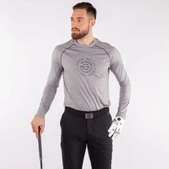 Galvin Green Enzo Golf Base Layer -FootJ Golf Club Shop Galvin Green SS22 Enzo Thermal Base Layer G128607 Code BLGAL050 M Sharkskin Granite Grey Model 1