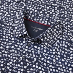 Galvin Green Mack Golf Polo Shirt 9 Galvin Green Mack Golf Polo Shirt -FootJ Golf Club Shop Galvin Green SS22 Mack Polo Shirt G126931 Code SHGAL543 M Navy White Detail