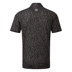 Galvin Green Mack Golf Polo Shirt 10 Galvin Green Mack Golf Polo Shirt -FootJ Golf Club Shop Galvin Green SS22 Mack Polo Shirt G126977 Code SHGAL545 M Black Sharkskin Back