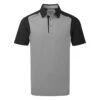 Galvin Green Massimo Golf Polo Shirt -FootJ Golf Club Shop Galvin Green SS22 Massimo Polo Shirt G127307 Code SHGAL555 M Sharkskin Black Front