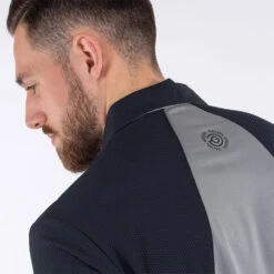 Galvin Green Massimo Golf Polo Shirt 12 Galvin Green Massimo Golf Polo Shirt -FootJ Golf Club Shop Galvin Green SS22 Massimo Polo Shirt G127307 Code SHGAL555 M Sharkskin Black Model 2