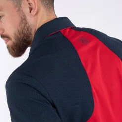 Galvin Green Massimo Golf Polo Shirt 12 Galvin Green Massimo Golf Polo Shirt -FootJ Golf Club Shop Galvin Green SS22 Massimo Polo Shirt G127323 Code SHGAL557 M Red Navy Model 2