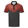 Galvin Green Mateus Golf Polo Shirt -FootJ Golf Club Shop Galvin Green SS23 Mateus Polo Shirt G136627 SHGAL593 S Red Forged Iron White Front