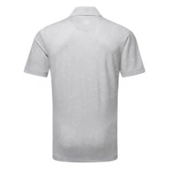 Galvin Green Maverick Golf Polo Shirt 7 Galvin Green Maverick Golf Polo Shirt -FootJ Golf Club Shop Galvin Green SS23 Maverick Polo Shirt G137207 SHGAL599 S Cool Grey White Back