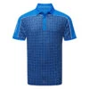 Galvin Green Millard Golf Polo Shirt -FootJ Golf Club Shop Galvin Green SS23 Millard Polo Shirt G137363 SHGAL607 S Blue Navy White Front