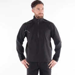 Galvin Green Aden Waterproof Golf Jacket 9 Galvin Green Aden Waterproof Golf Jacket -FootJ Golf Club Shop Galvin Green AW21 Aden Half Zip Waterproof Jacket G110971 Code WJGAL413 M BlackWhite Model 1