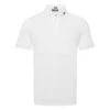 J.Lindeberg KV Golf Polo Shirt -FootJ Golf Club Shop J.Lindeberg KV Regular Fit Polo GMJT06620 0000 SHLIN130 White Black Front