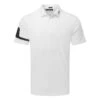 J.Lindeberg Heath Golf Polo Shirt 1 J.Lindeberg Heath Golf Polo Shirt -FootJ Golf Club Shop J.Lindeberg SS22 Heath Regular Fit Polo GMJT06335 0000 Code SHLIN062 M White Front