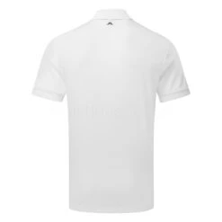 J.Lindeberg Tour Tech Golf Polo Shirt -FootJ Golf Club Shop J.Lindeberg SS22 Tour Tech Reg Fit Golf Polo GMJT06337 0000 Code SHLIN065 M White Black Back